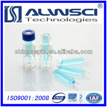 Vial de vidrio transparente de 2 mL para HPLC compatible con Agilent